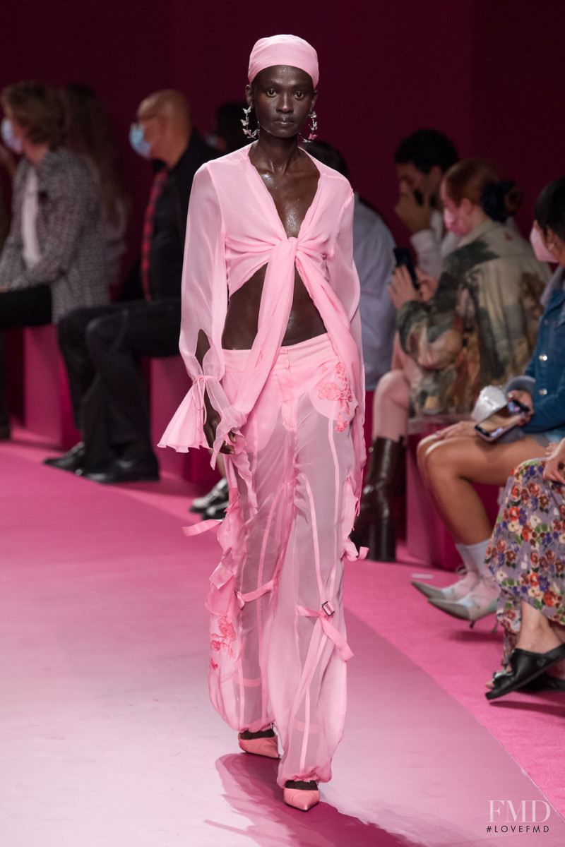 Aliet Sarah Isaiah featured in  the Blumarine fashion show for Spring/Summer 2022