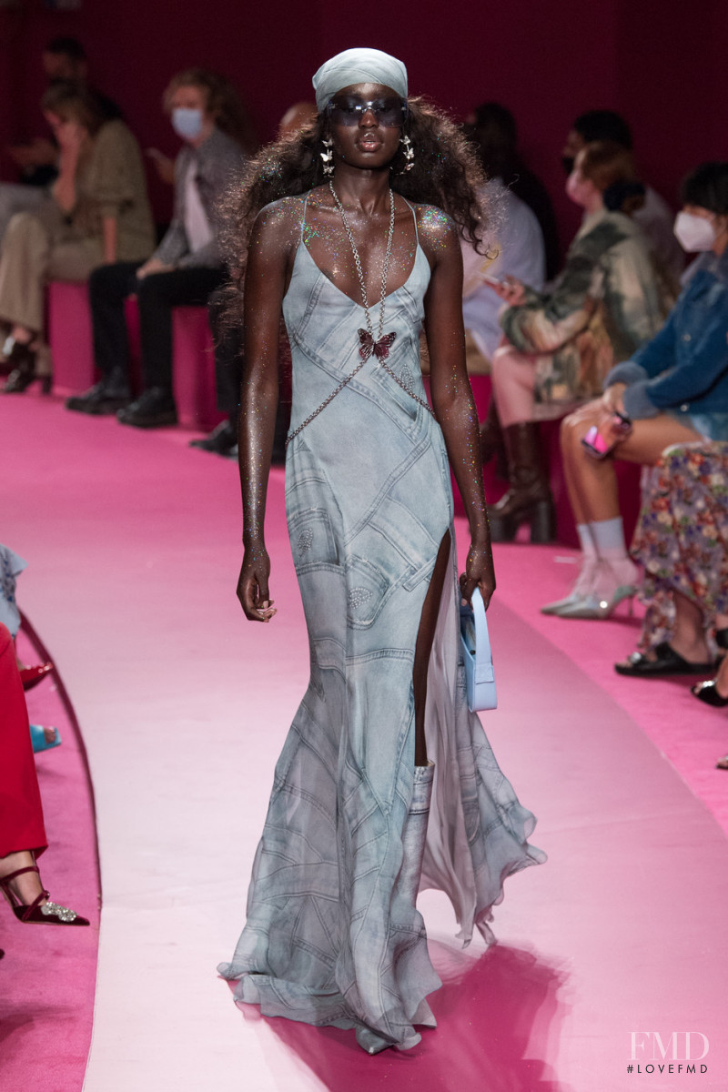Adit Priscilla featured in  the Blumarine fashion show for Spring/Summer 2022