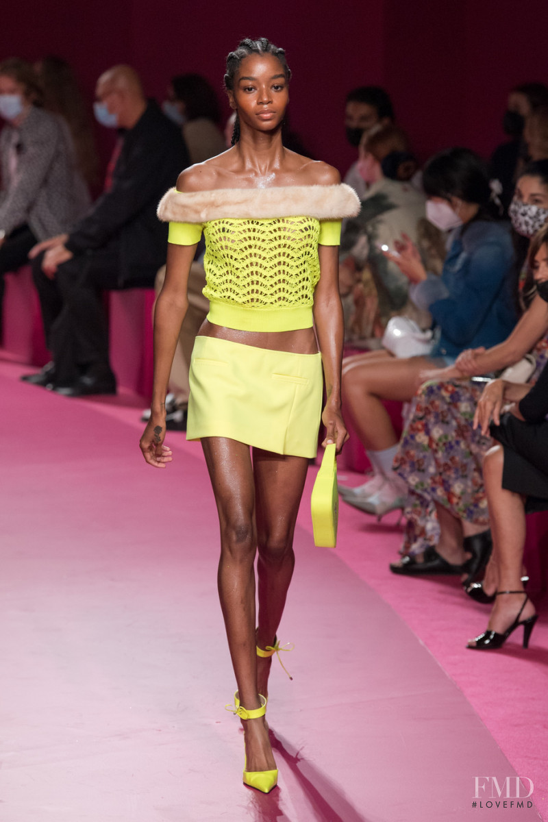 Kyla Ramsey featured in  the Blumarine fashion show for Spring/Summer 2022