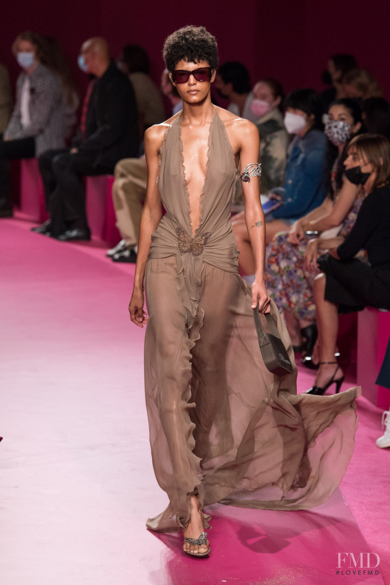 Laiza de Moura featured in  the Blumarine fashion show for Spring/Summer 2022