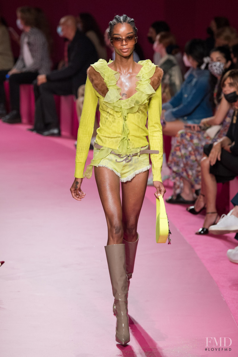 Kyla Ramsey featured in  the Blumarine fashion show for Spring/Summer 2022