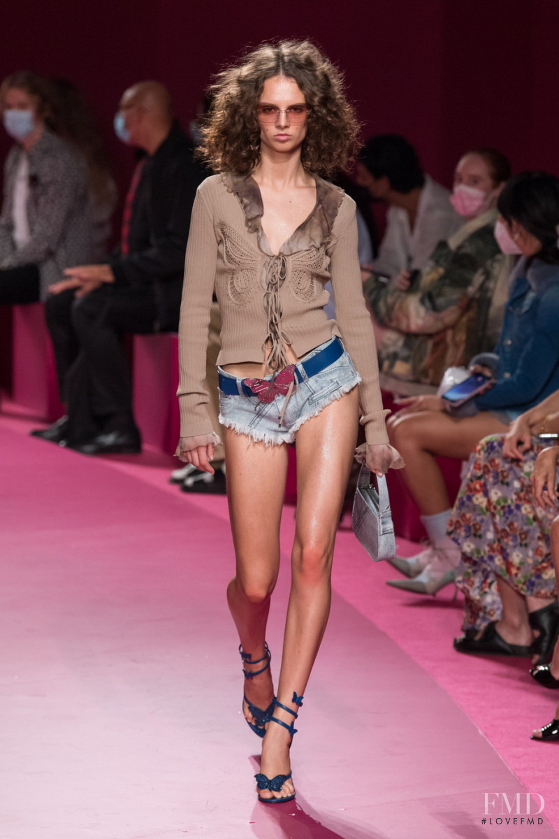 Giselle Norman featured in  the Blumarine fashion show for Spring/Summer 2022