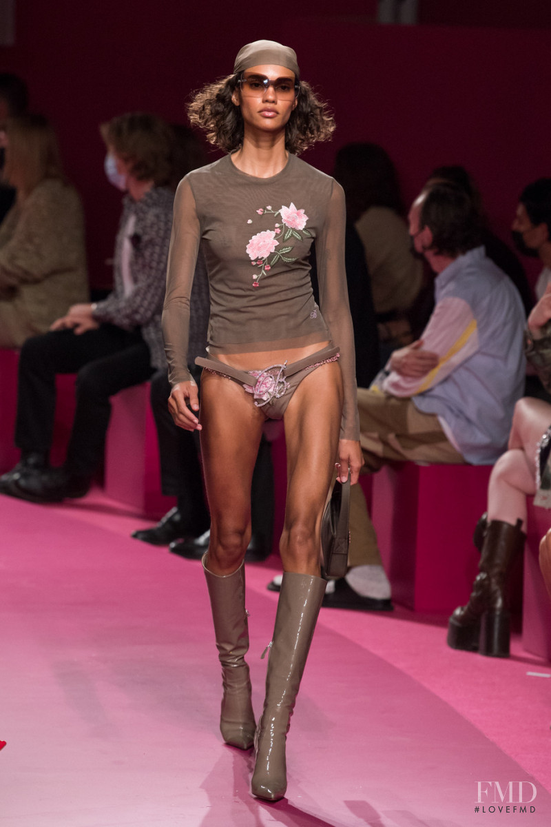 Barbara Valente featured in  the Blumarine fashion show for Spring/Summer 2022