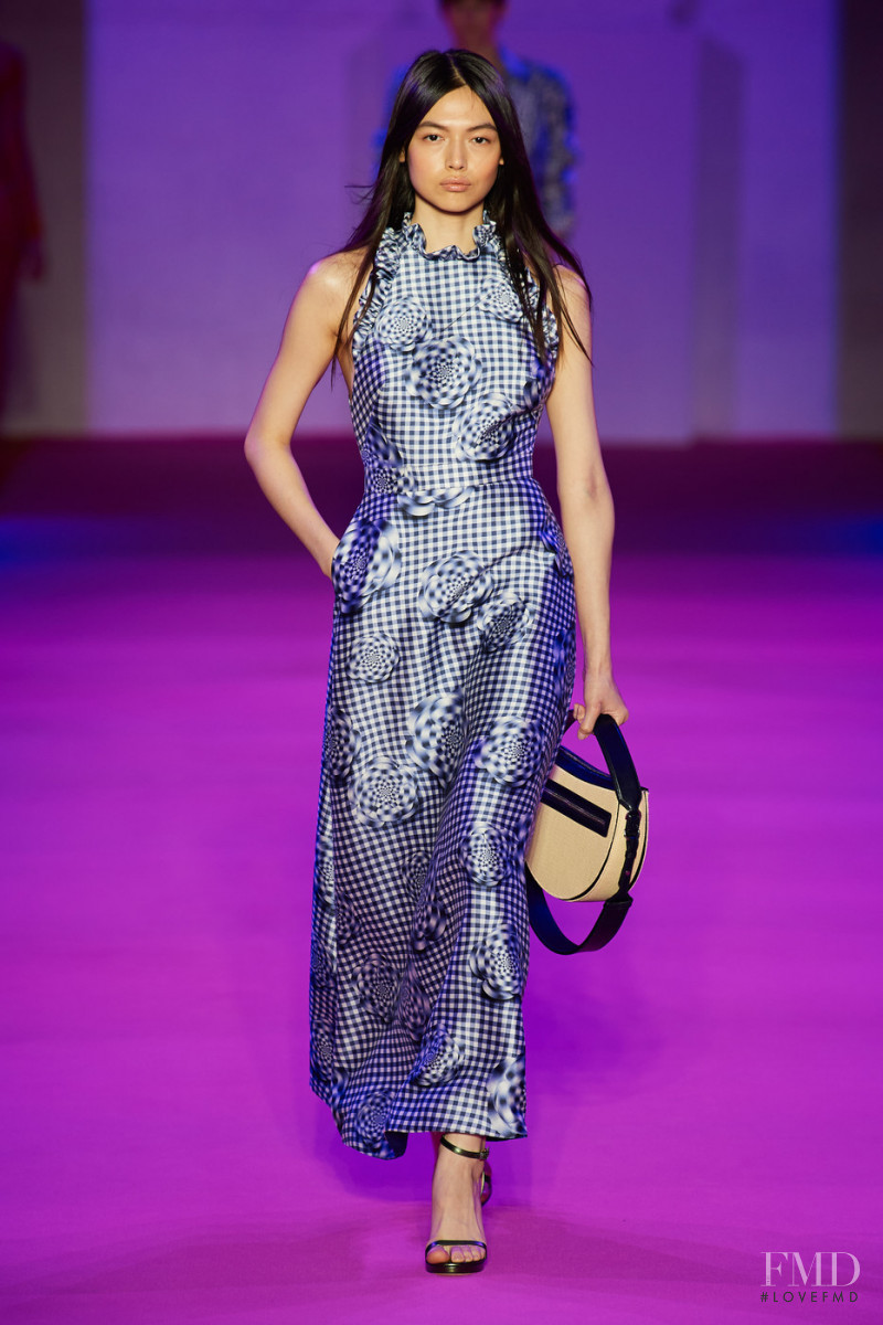 Lisa Han featured in  the Brandon Maxwell fashion show for Spring/Summer 2022