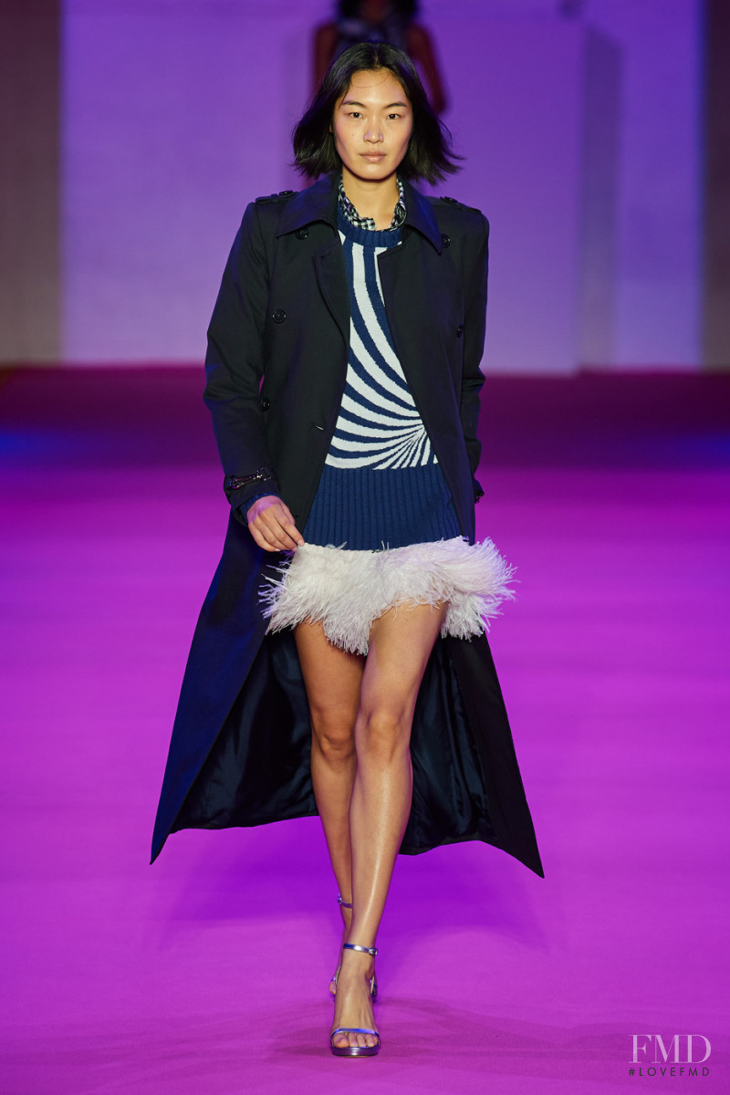 Chiharu Okunugi featured in  the Brandon Maxwell fashion show for Spring/Summer 2022