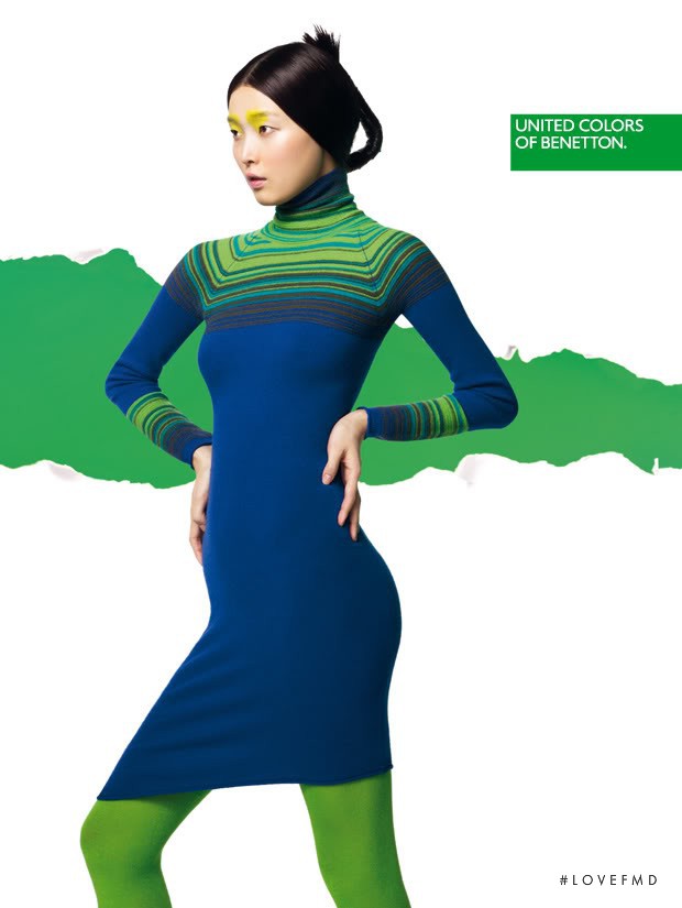 Sung Hee Kim featured in  the United Colors of Benetton advertisement for Autumn/Winter 2012