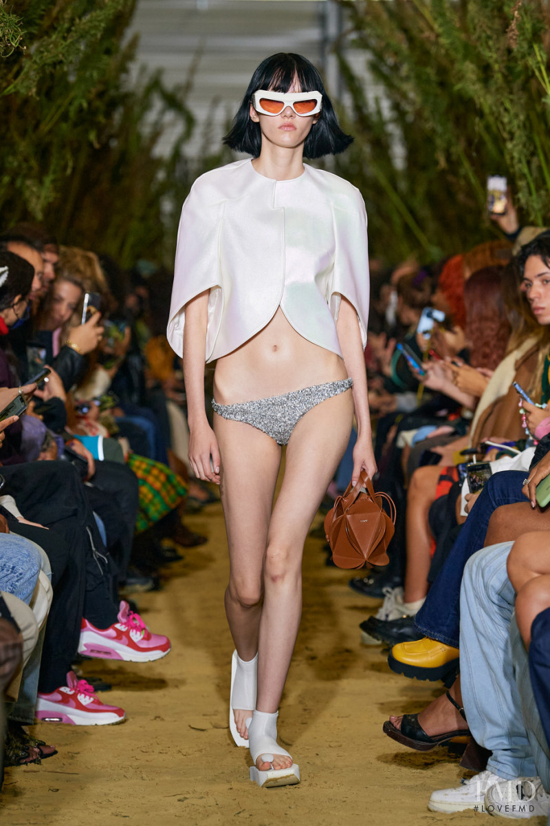 Sofia Steinberg featured in  the Coperni fashion show for Spring/Summer 2022