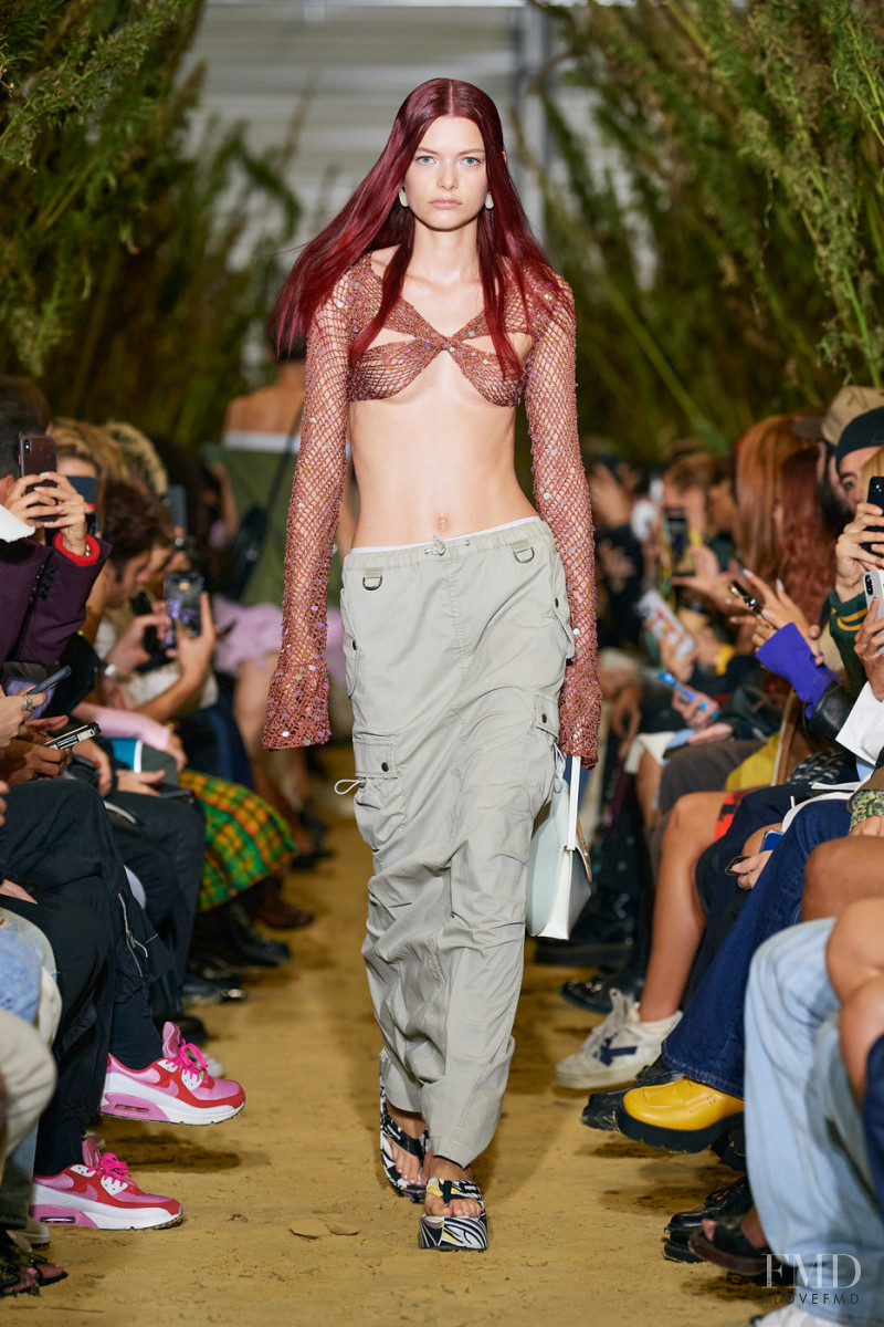 Louise Robert featured in  the Coperni fashion show for Spring/Summer 2022