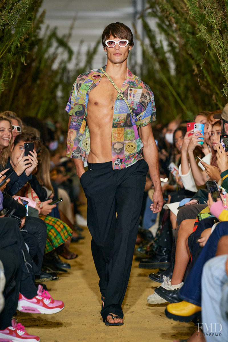 Parker van Noord featured in  the Coperni fashion show for Spring/Summer 2022