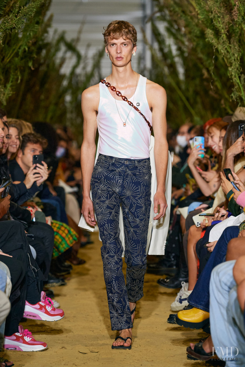 Leon Dame featured in  the Coperni fashion show for Spring/Summer 2022