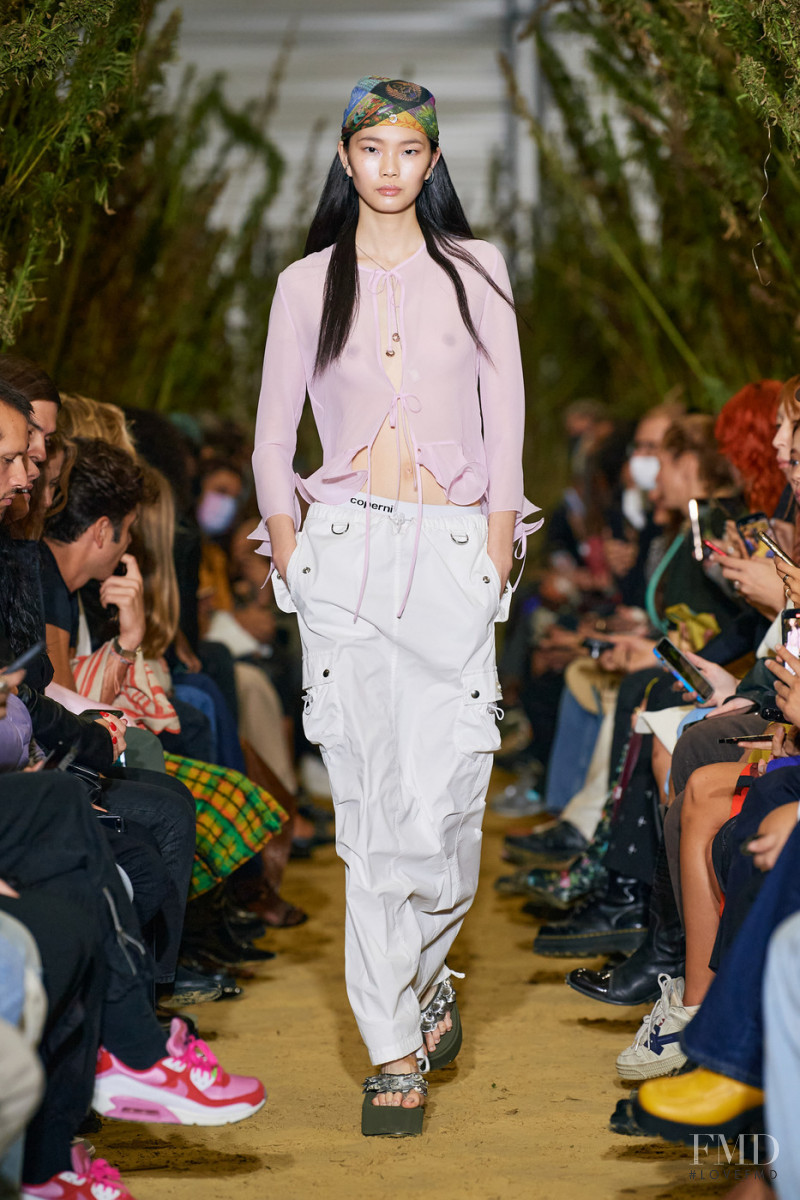 Sherry Shi featured in  the Coperni fashion show for Spring/Summer 2022