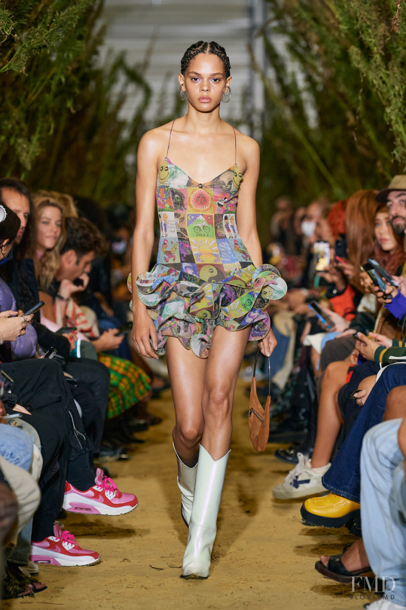 Hiandra Martinez featured in  the Coperni fashion show for Spring/Summer 2022