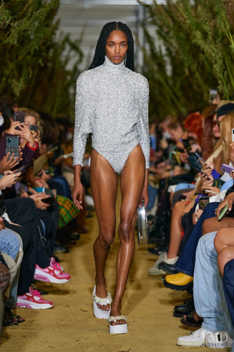 Majesty Amare featured in  the Coperni fashion show for Spring/Summer 2022