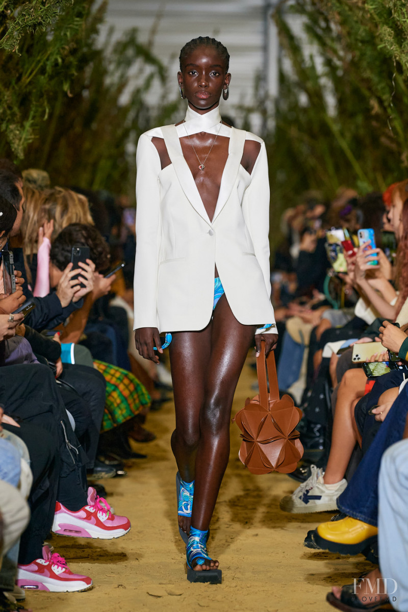 Maty Fall Diba featured in  the Coperni fashion show for Spring/Summer 2022