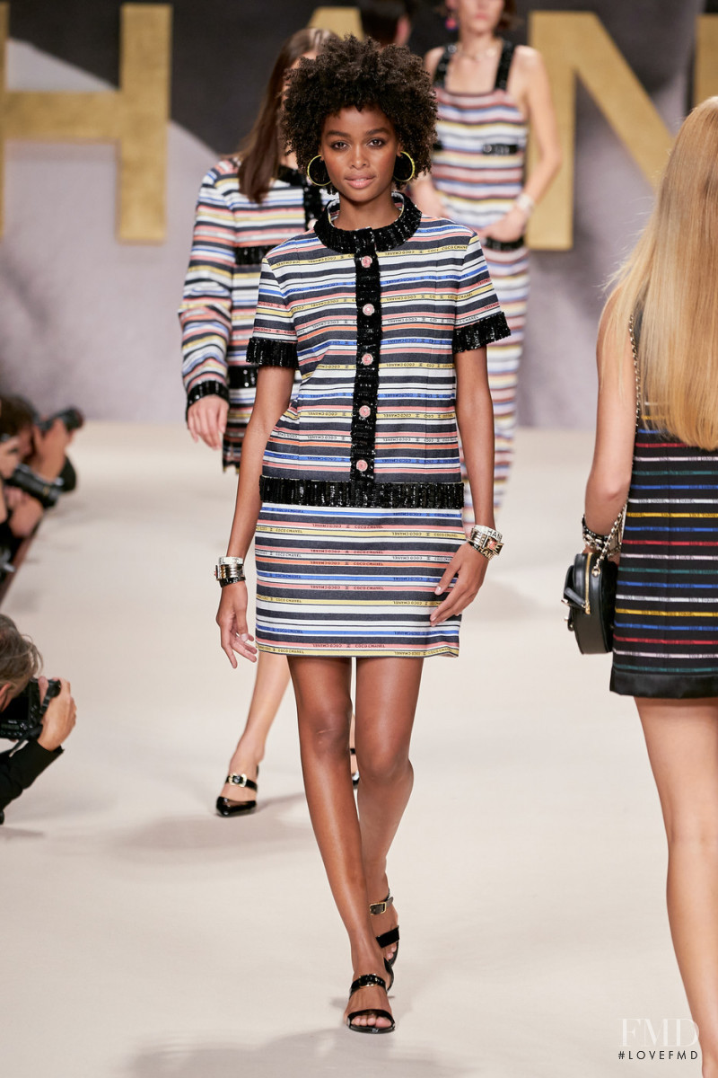 Blesnya Minher featured in  the Chanel fashion show for Spring/Summer 2022