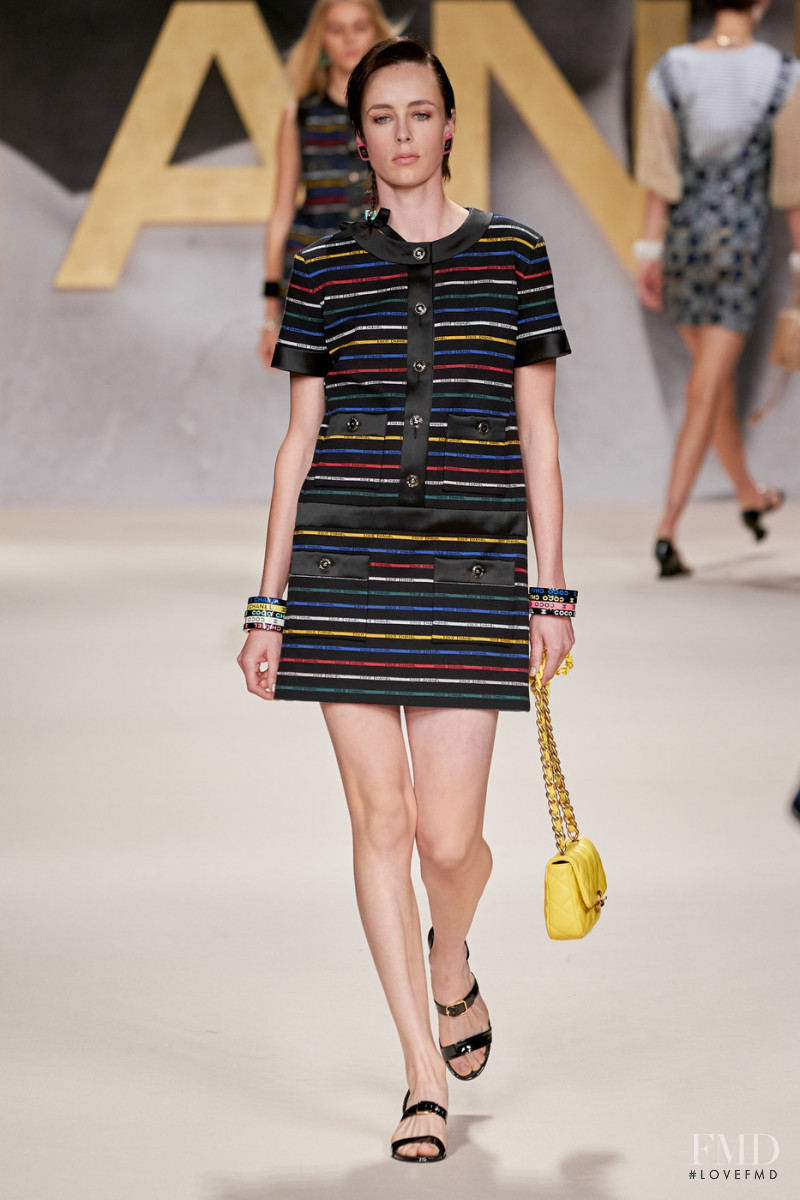 Edie Campbell featured in  the Chanel fashion show for Spring/Summer 2022