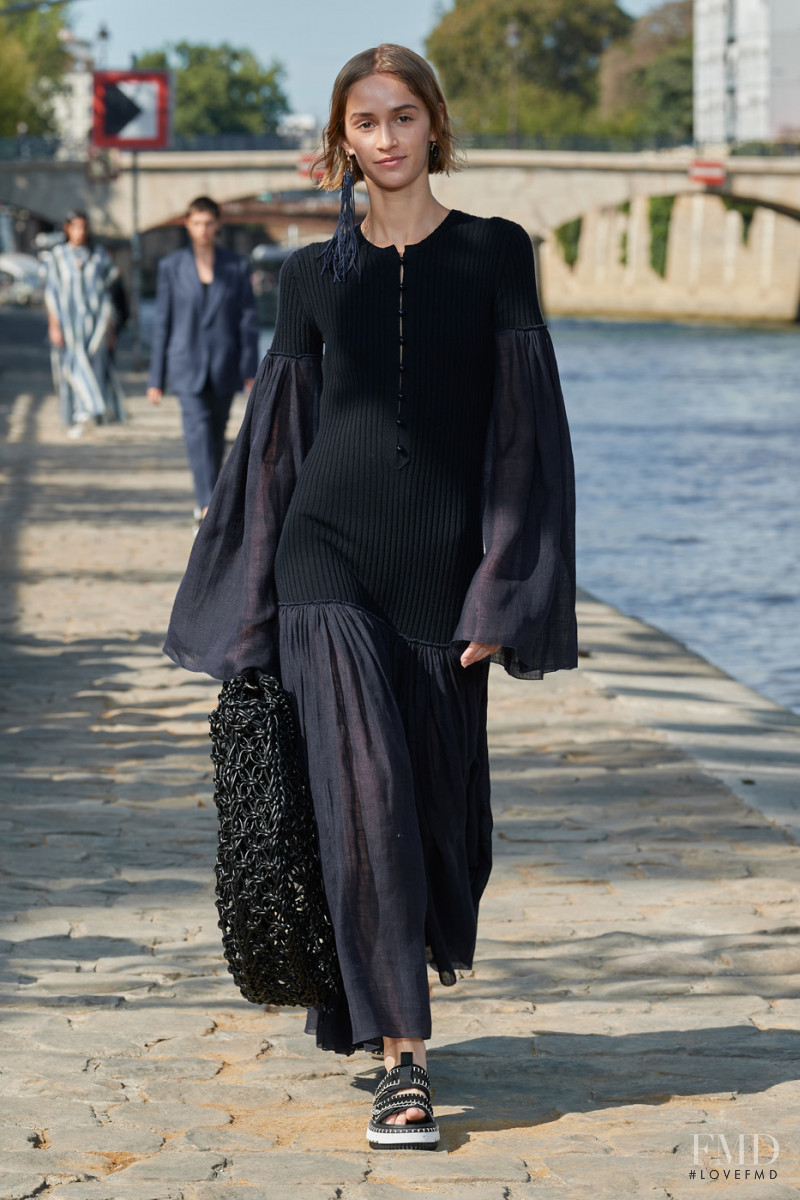 Quinn Elin Mora featured in  the Chloe fashion show for Spring/Summer 2022