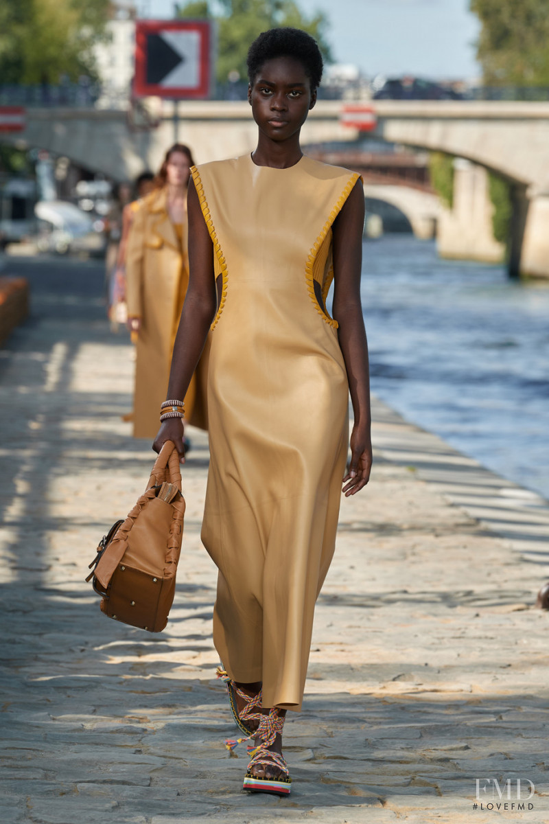 Tomiwa Mareyann featured in  the Chloe fashion show for Spring/Summer 2022