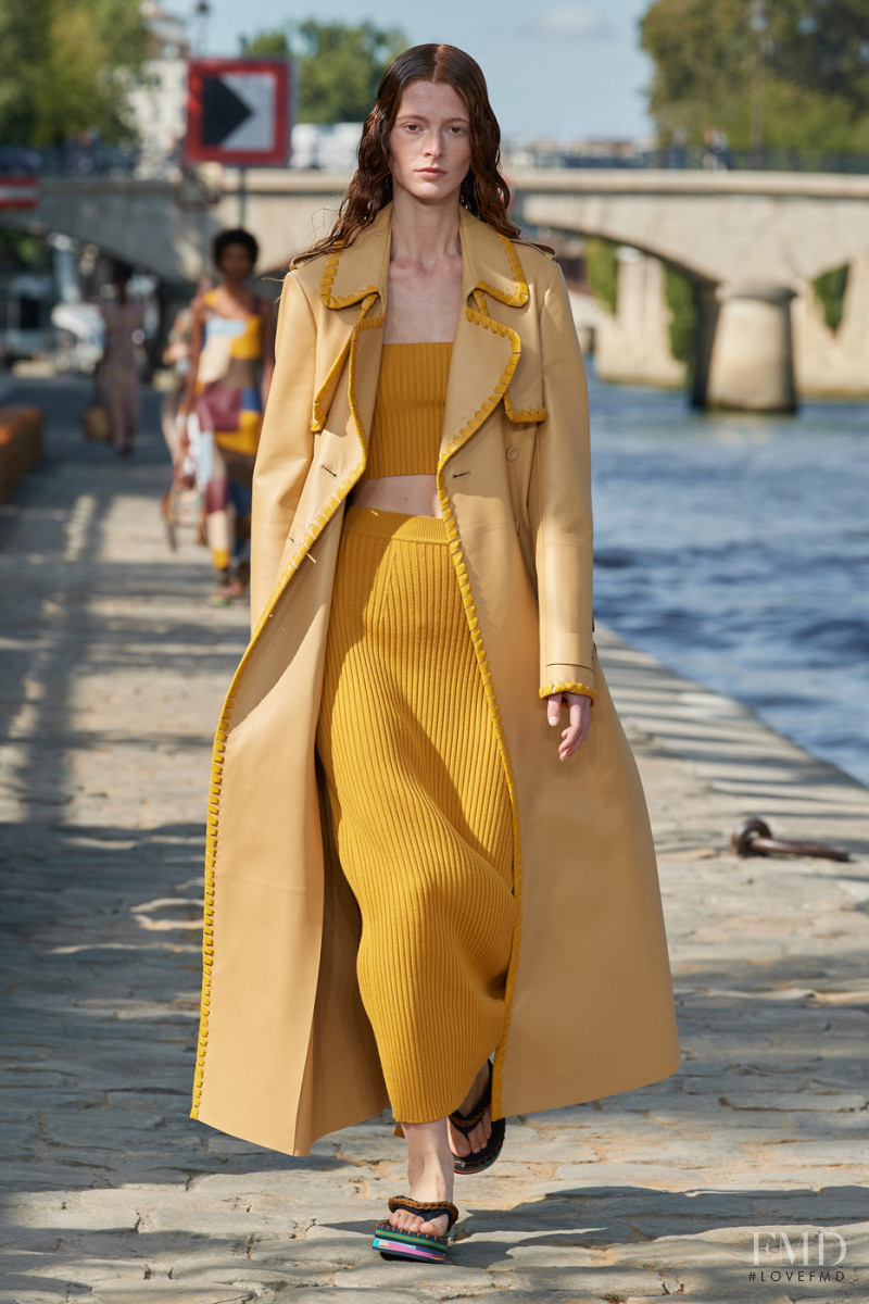 Clementine Balcaen featured in  the Chloe fashion show for Spring/Summer 2022