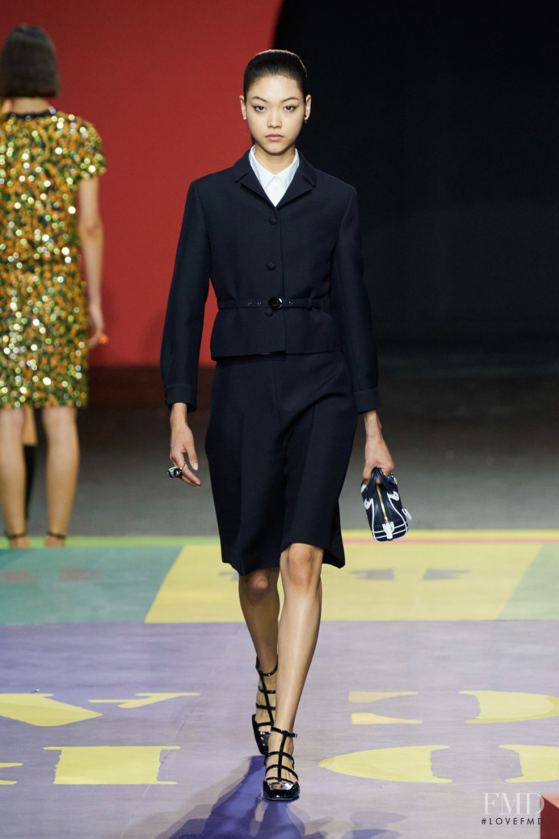 Mika Schneider featured in  the Christian Dior fashion show for Spring/Summer 2022