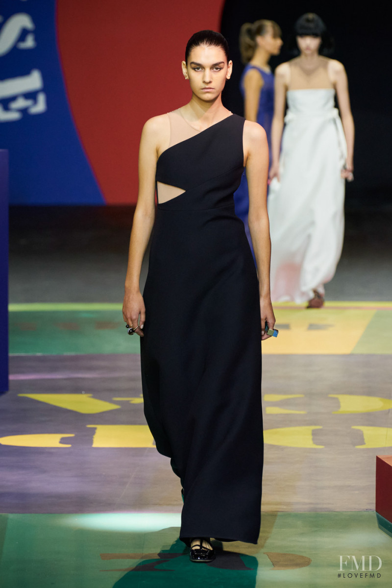 Eugenia Dubinova featured in  the Christian Dior fashion show for Spring/Summer 2022