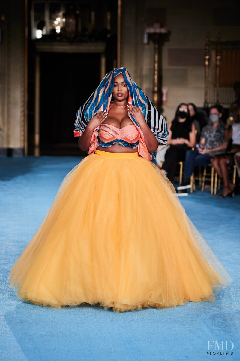 Precious Lee featured in  the Christian Siriano fashion show for Spring/Summer 2022