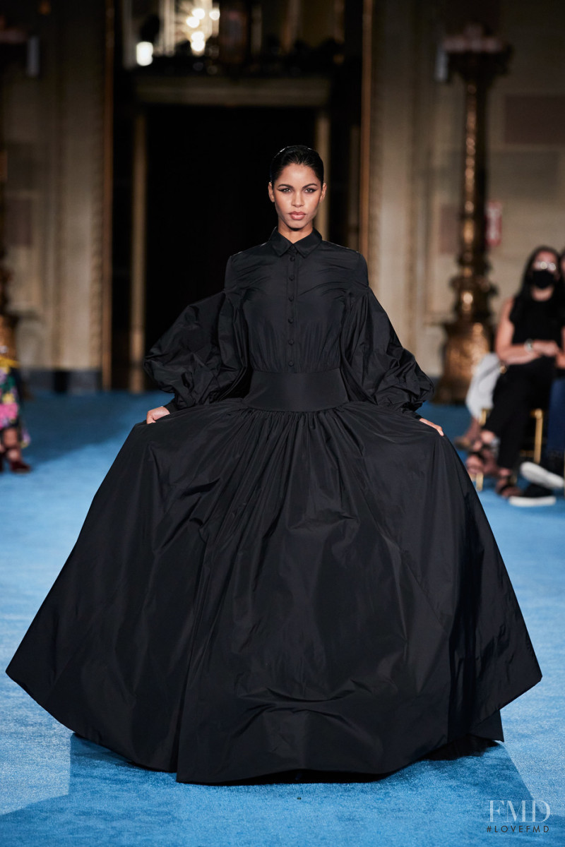 Daiane Sodré featured in  the Christian Siriano fashion show for Spring/Summer 2022