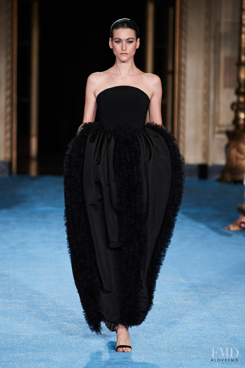 Athena Wilson featured in  the Christian Siriano fashion show for Spring/Summer 2022