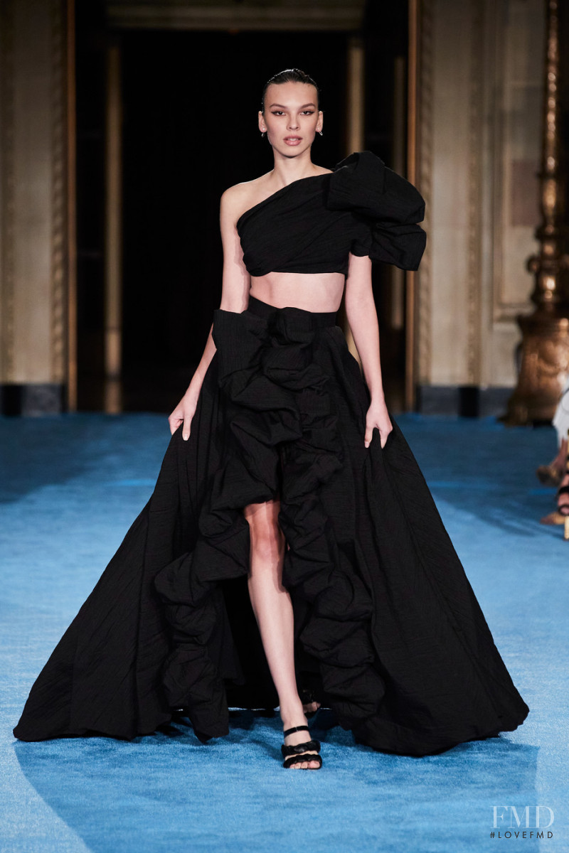 Anna Savka featured in  the Christian Siriano fashion show for Spring/Summer 2022