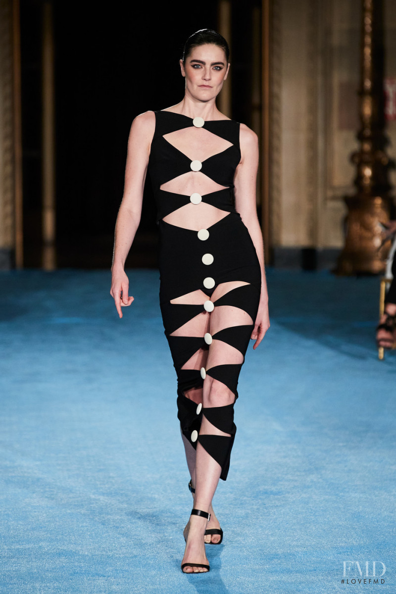 Daphne Velghe featured in  the Christian Siriano fashion show for Spring/Summer 2022