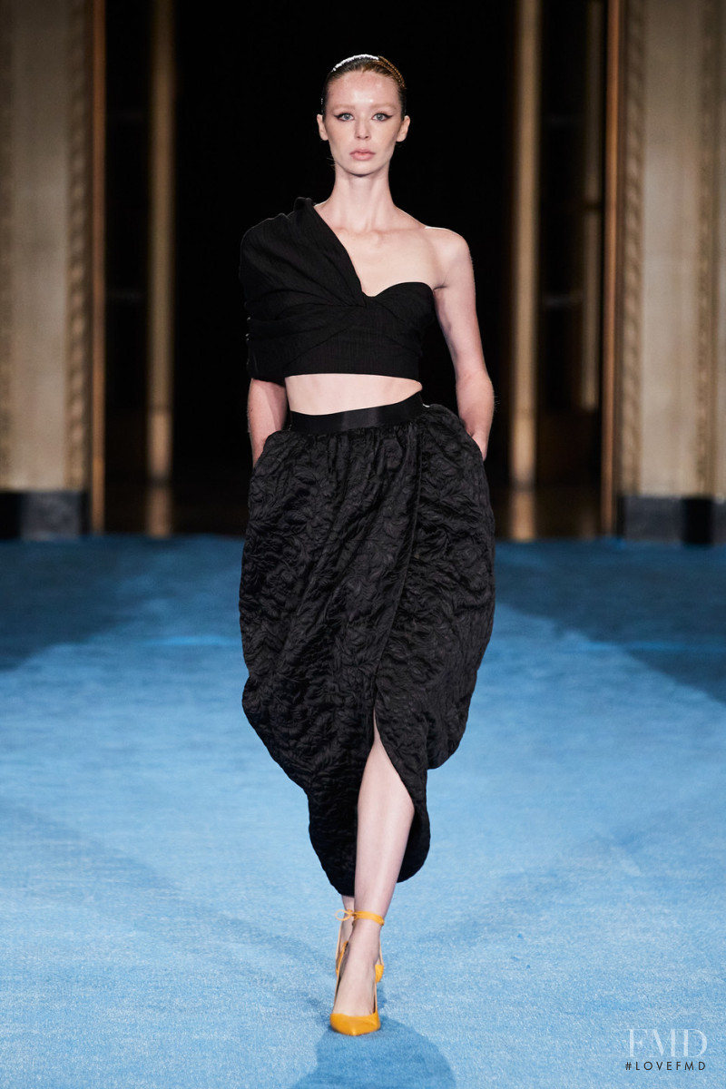 Dayton Pangborn featured in  the Christian Siriano fashion show for Spring/Summer 2022