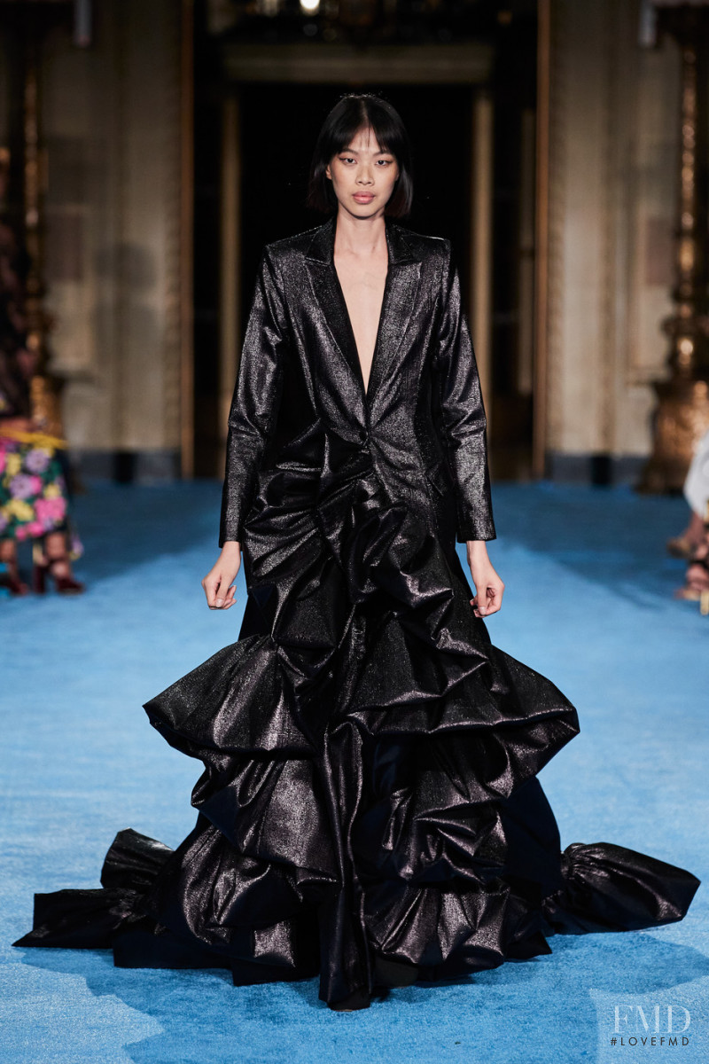 Gigi Joo Young Park featured in  the Christian Siriano fashion show for Spring/Summer 2022