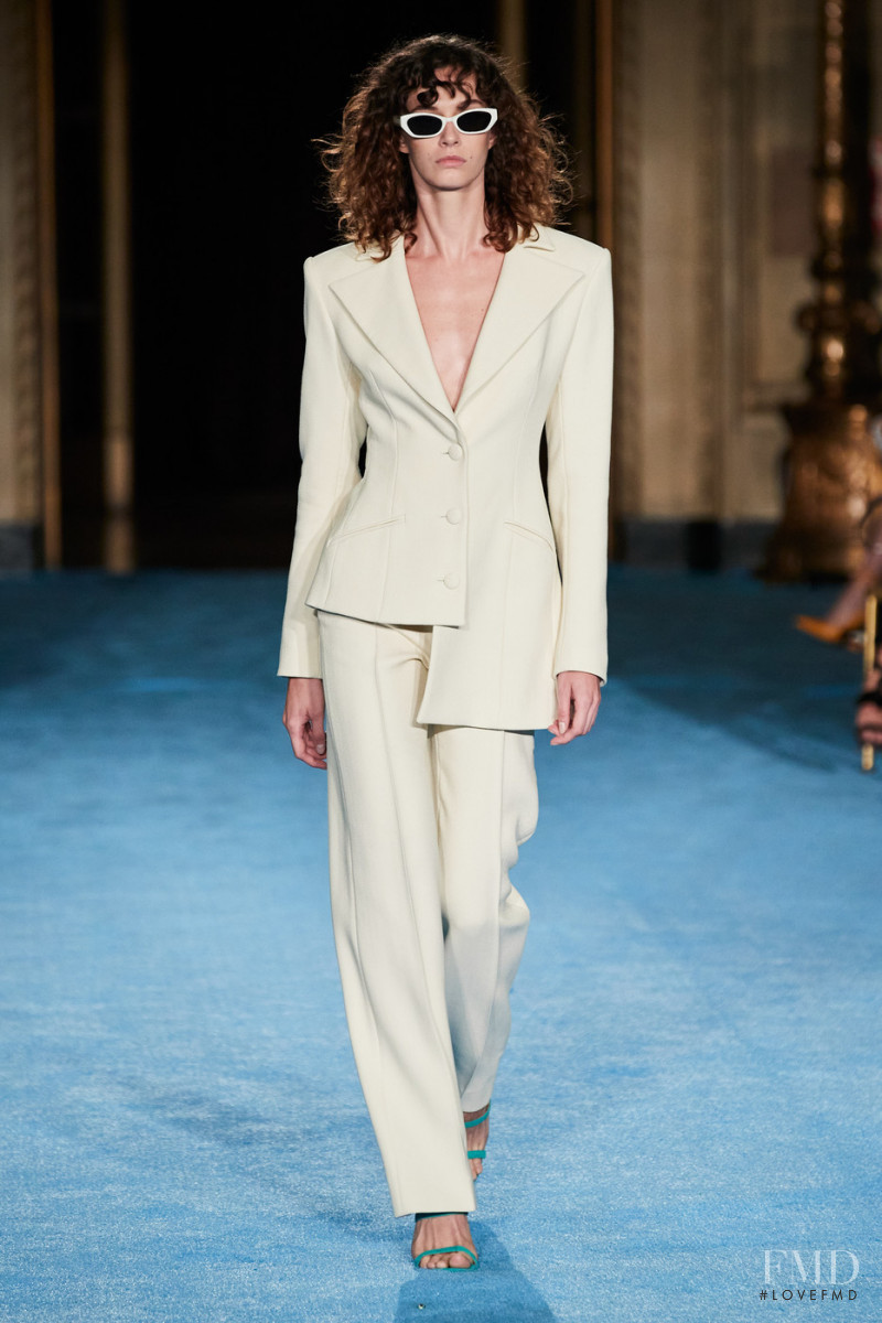 Marylou Moll featured in  the Christian Siriano fashion show for Spring/Summer 2022