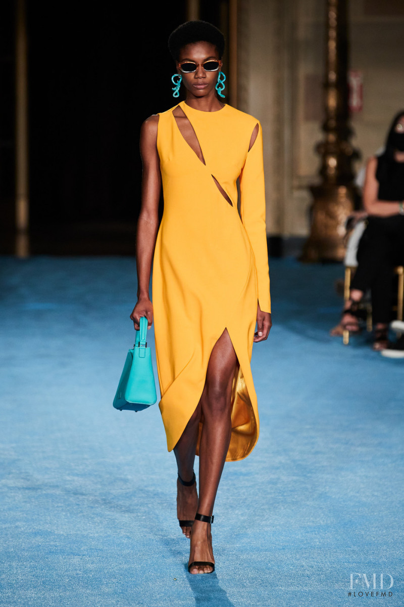 Alexis Brookins featured in  the Christian Siriano fashion show for Spring/Summer 2022