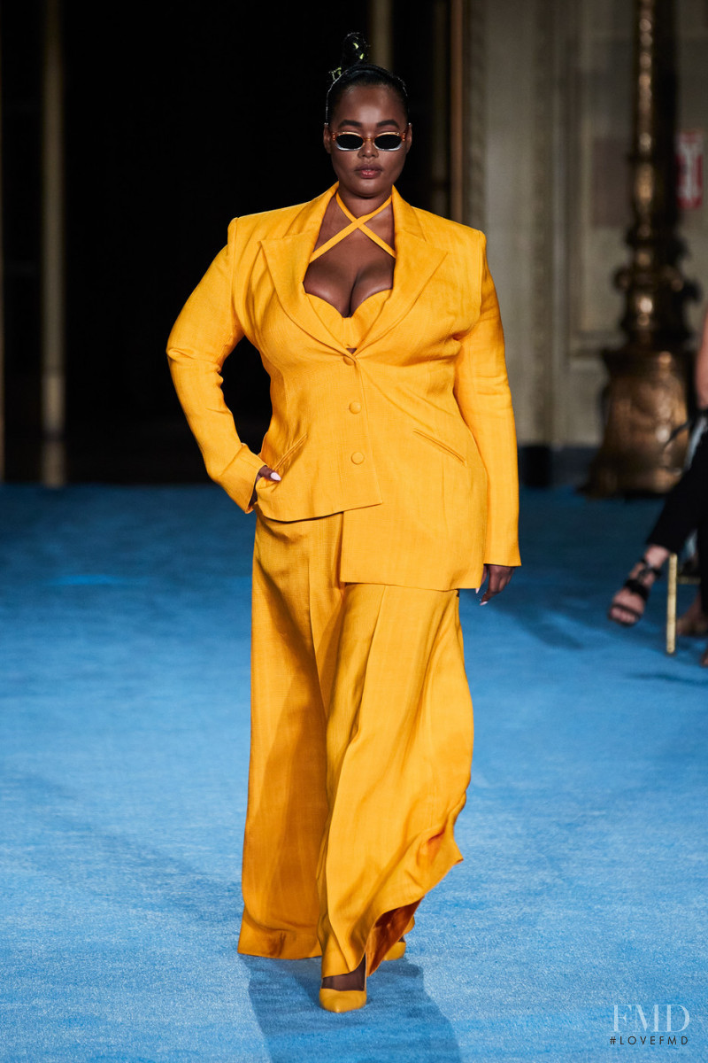 Precious Lee featured in  the Christian Siriano fashion show for Spring/Summer 2022