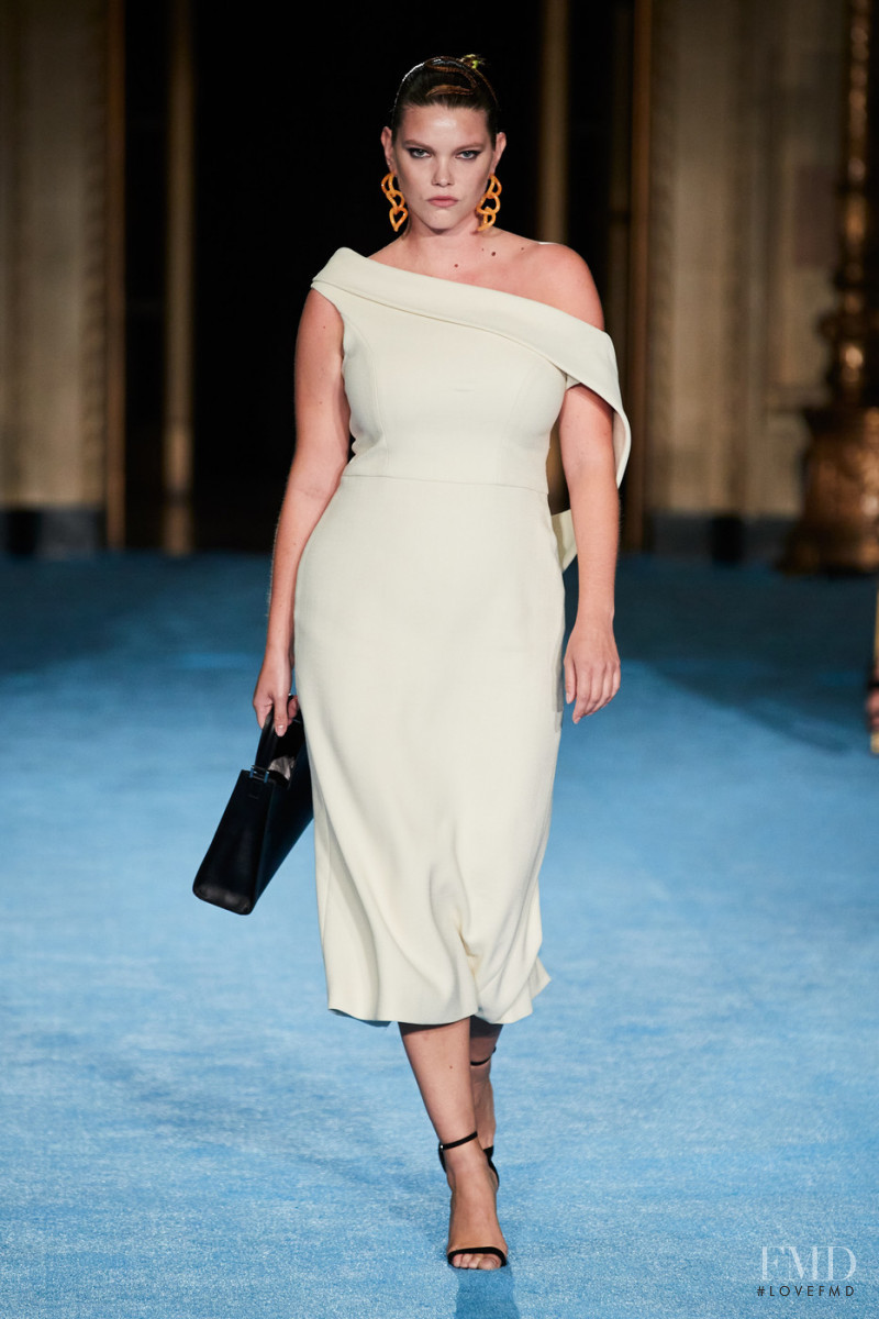 Molly Constable featured in  the Christian Siriano fashion show for Spring/Summer 2022
