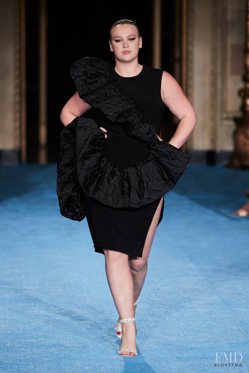 Kylie Lauren featured in  the Christian Siriano fashion show for Spring/Summer 2022