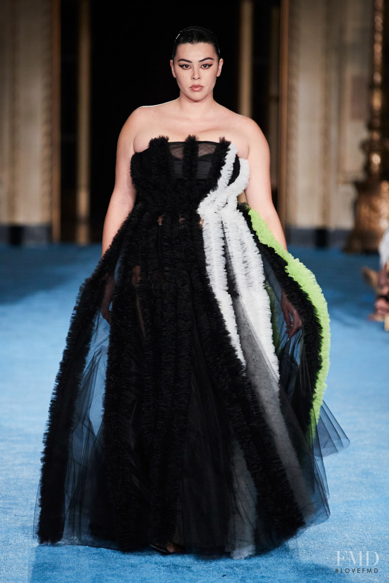 Lauren Chan featured in  the Christian Siriano fashion show for Spring/Summer 2022