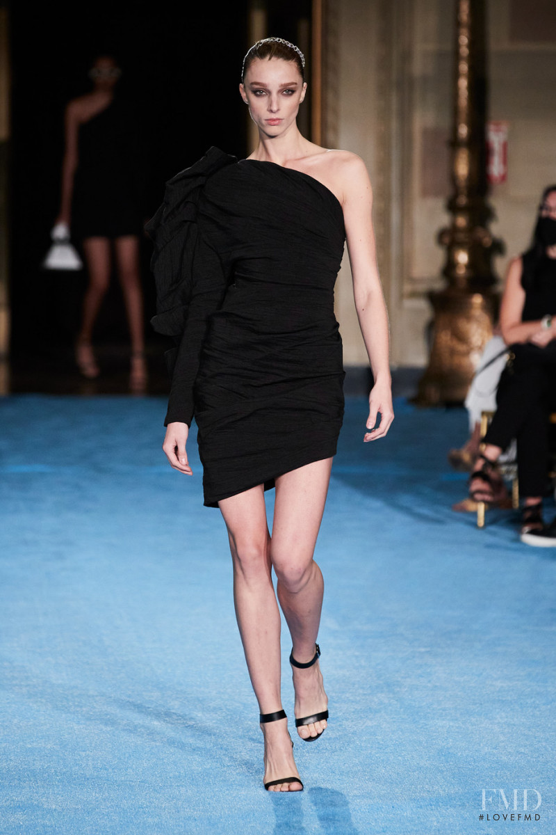 Larissa Marchiori featured in  the Christian Siriano fashion show for Spring/Summer 2022