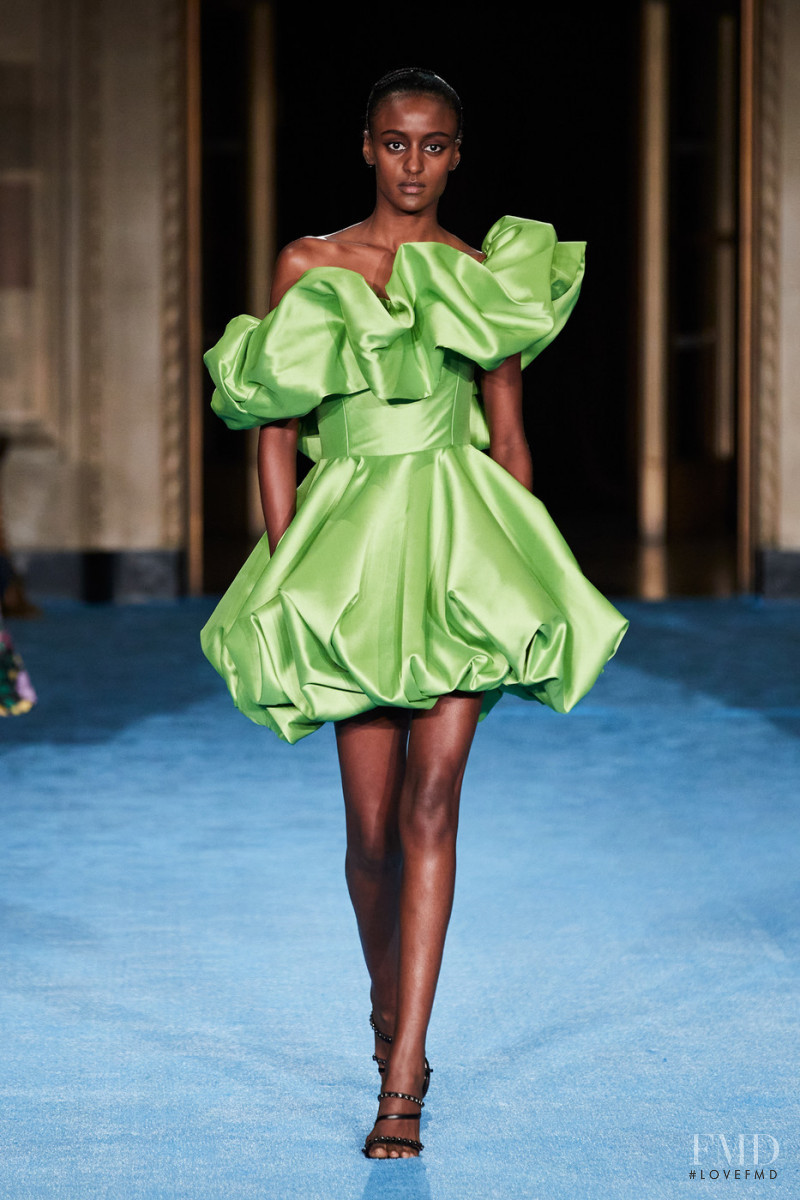 Lula Kenfe featured in  the Christian Siriano fashion show for Spring/Summer 2022