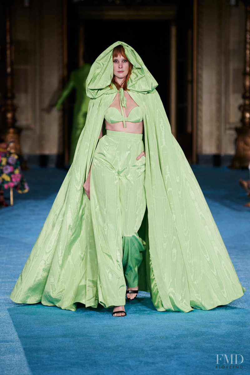 Jasmine Poulton featured in  the Christian Siriano fashion show for Spring/Summer 2022