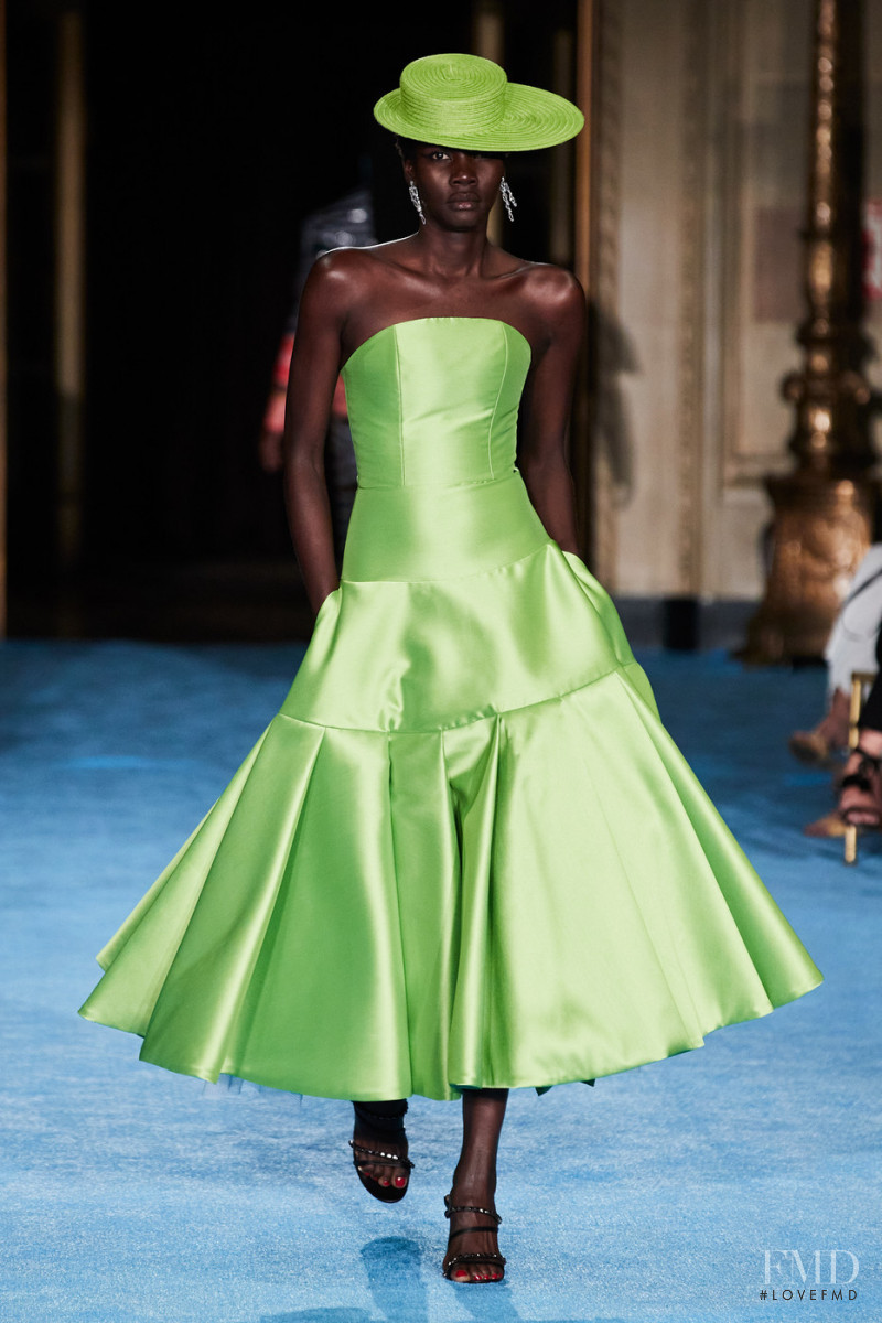 Tricia Akello featured in  the Christian Siriano fashion show for Spring/Summer 2022