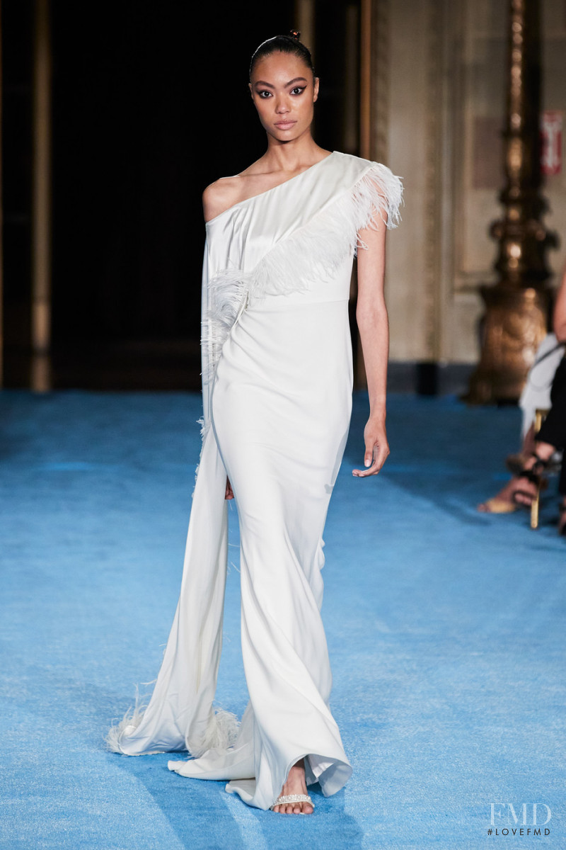 Sydney Chiyoko featured in  the Christian Siriano fashion show for Spring/Summer 2022