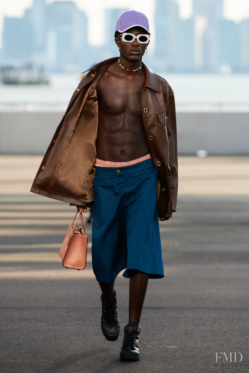 Anarcius Jean featured in  the Coach fashion show for Spring/Summer 2022
