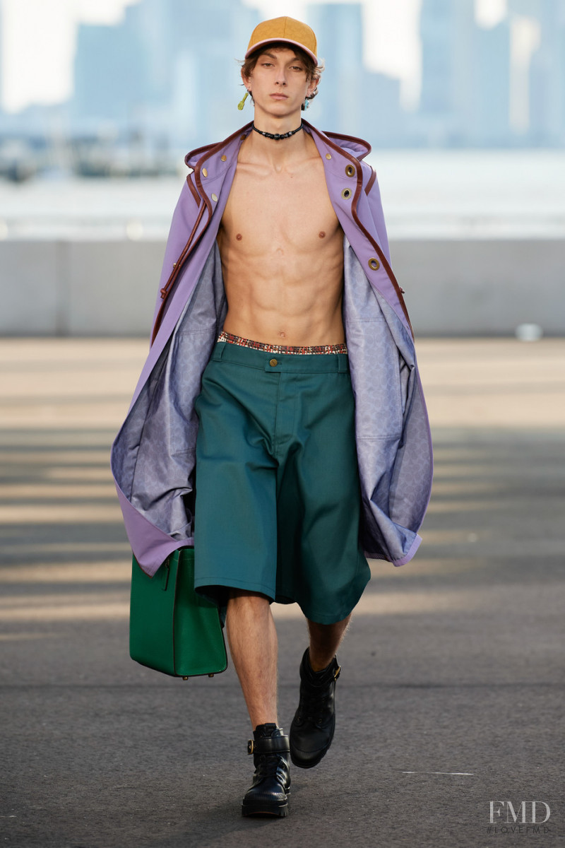 Luke Lenski featured in  the Coach fashion show for Spring/Summer 2022