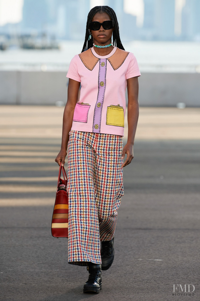 Elaine Palacio featured in  the Coach fashion show for Spring/Summer 2022