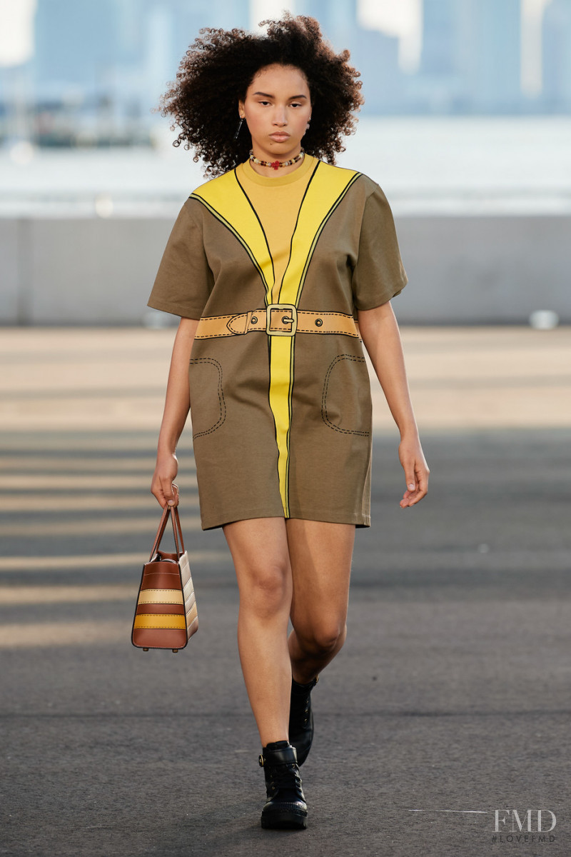 Naomie Broquet featured in  the Coach fashion show for Spring/Summer 2022