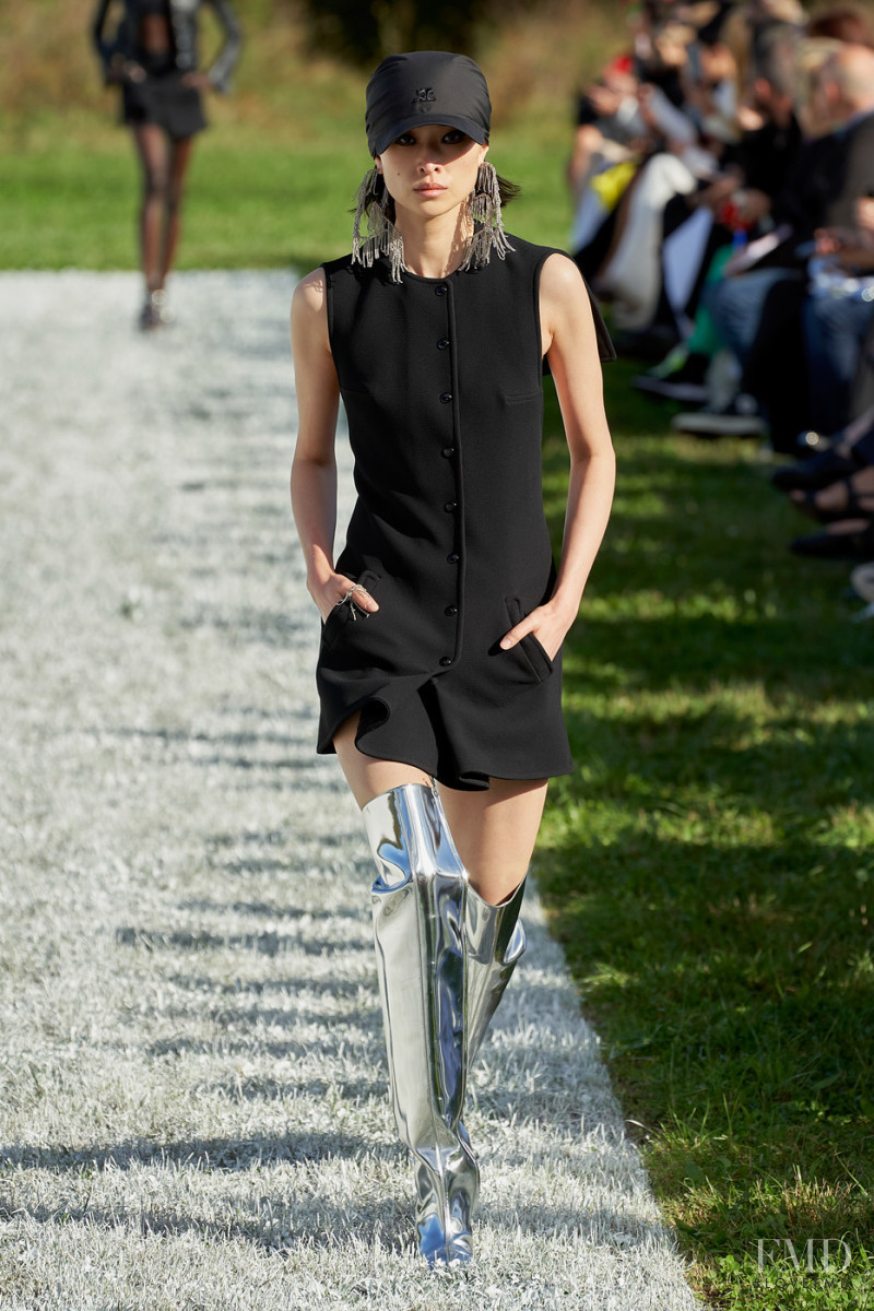 Chu Wong featured in  the André Courrèges fashion show for Spring/Summer 2022