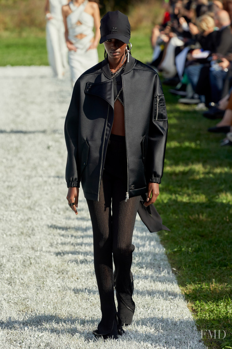 Isheja Morella featured in  the André Courrèges fashion show for Spring/Summer 2022