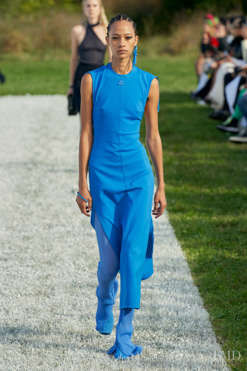 Selena Forrest featured in  the André Courrèges fashion show for Spring/Summer 2022